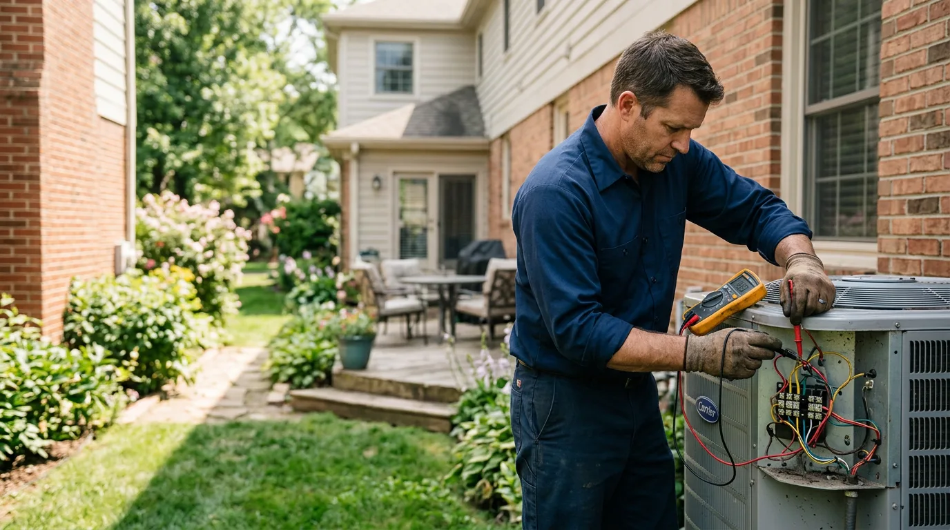 HVAC technician working near Spring Hill, KS